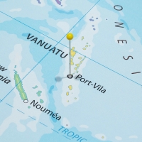 carte NC et Vanuatu Shutterstock