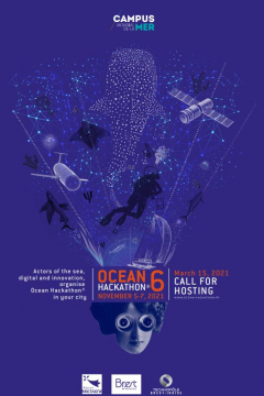 affiche Ocean Hackathon 2021