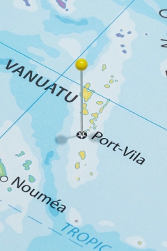 carte NC et Vanuatu Shutterstock