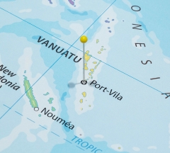 carte NC et Vanuatu Shutterstock