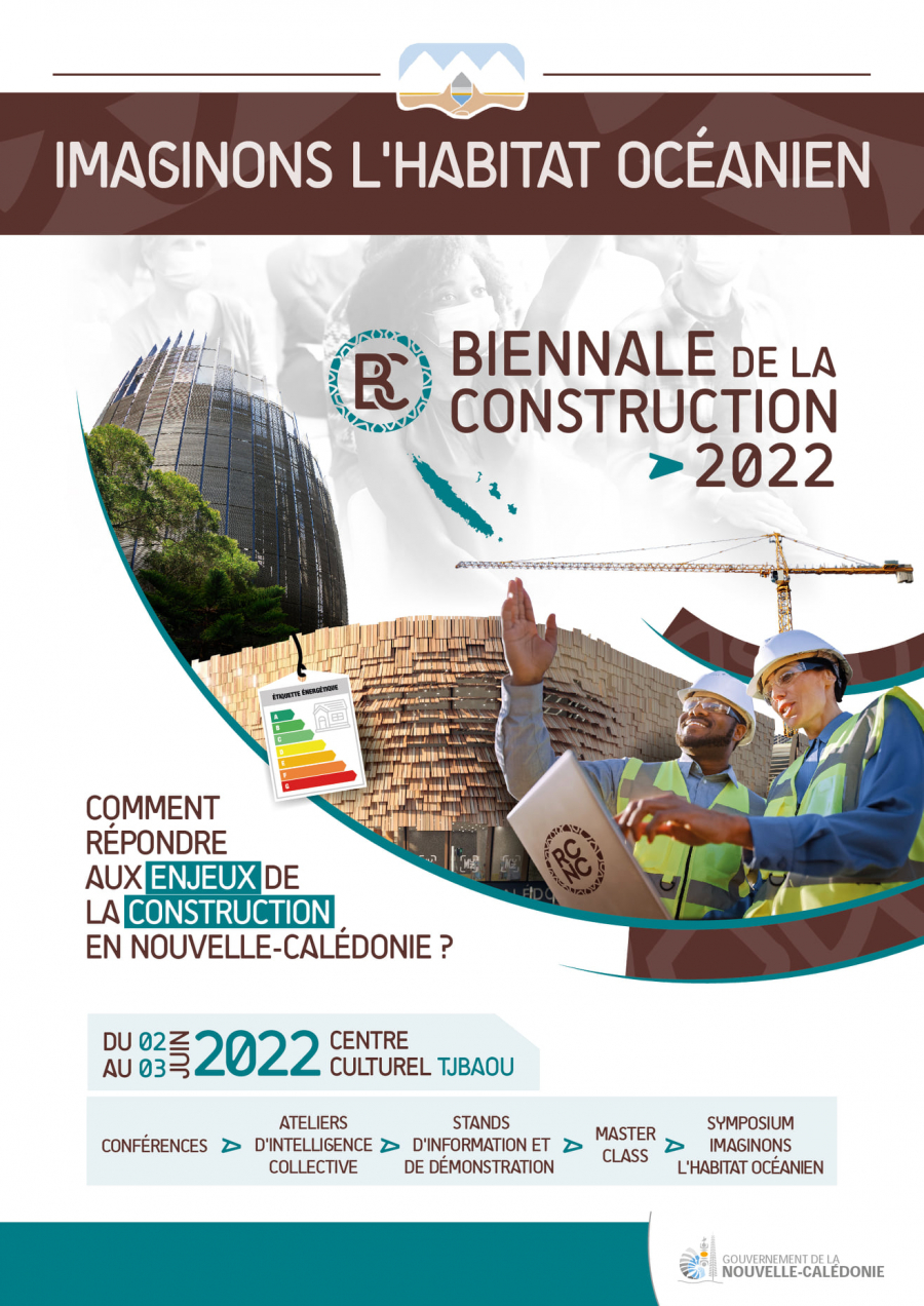 Affiche Biennale de la construction 2022